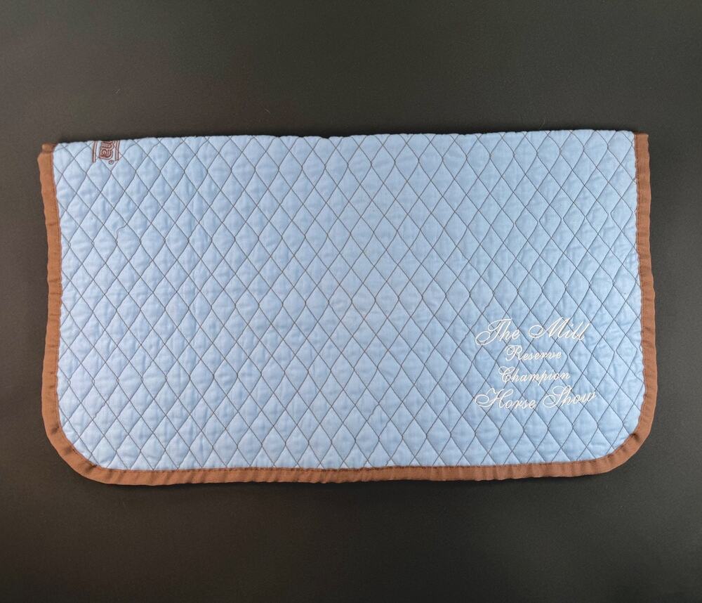 Roma Baby Pad / Square Saddle Pad - The Mill Reserve Champion in Blue/Brown